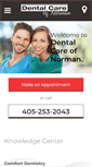 Mobile Screenshot of dentalcareofnorman.com